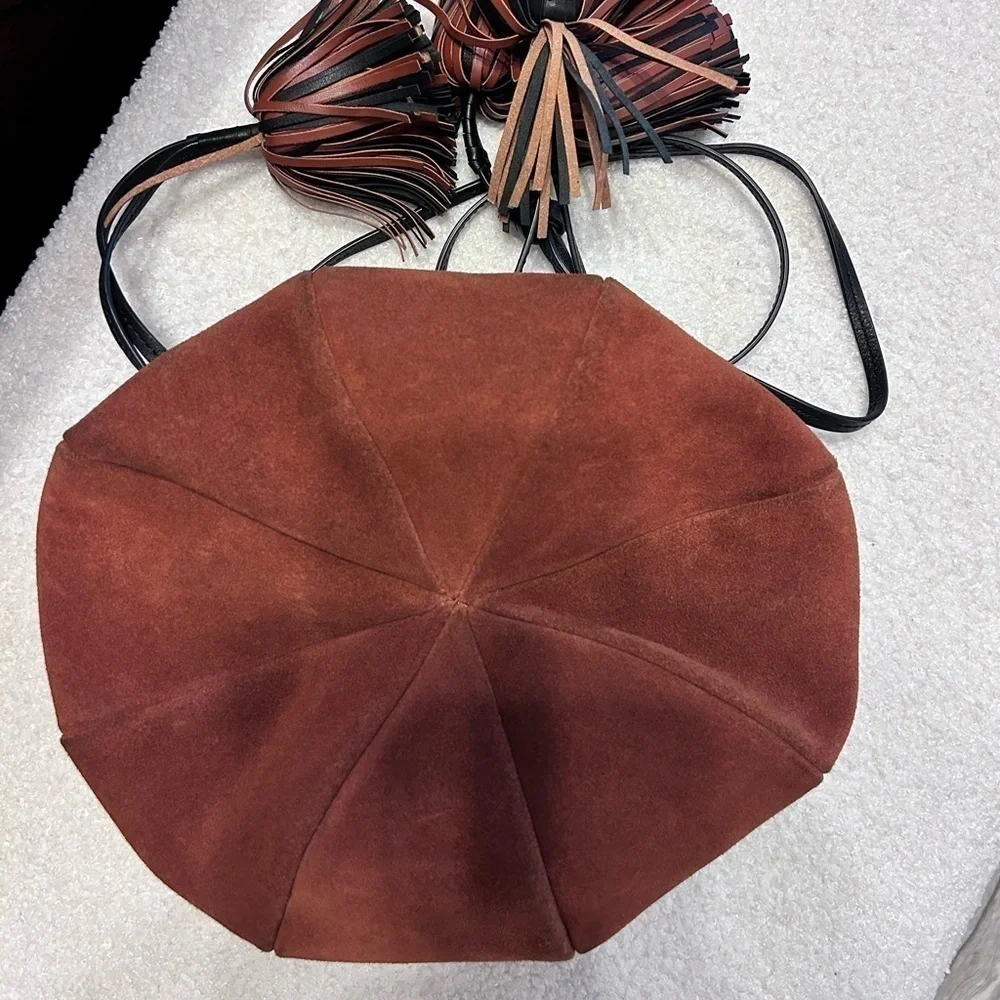 Ulla Johnson, Brea Bucket Bag in Burnt Orange